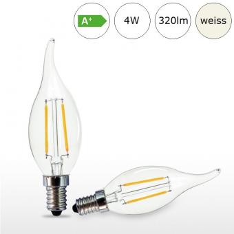 LED-Glühfadenlampe E14 4W 35x117mm neutralweiss 4000K 320lm 