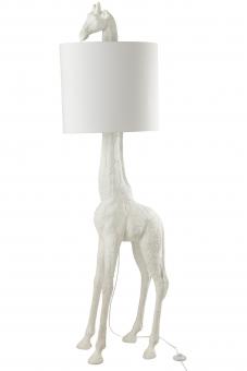 Lampe Giraffe Poly Weiß 
