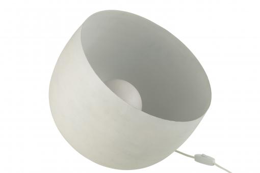 Lampe Metall Weiß Large "L" 35x35x32cm 