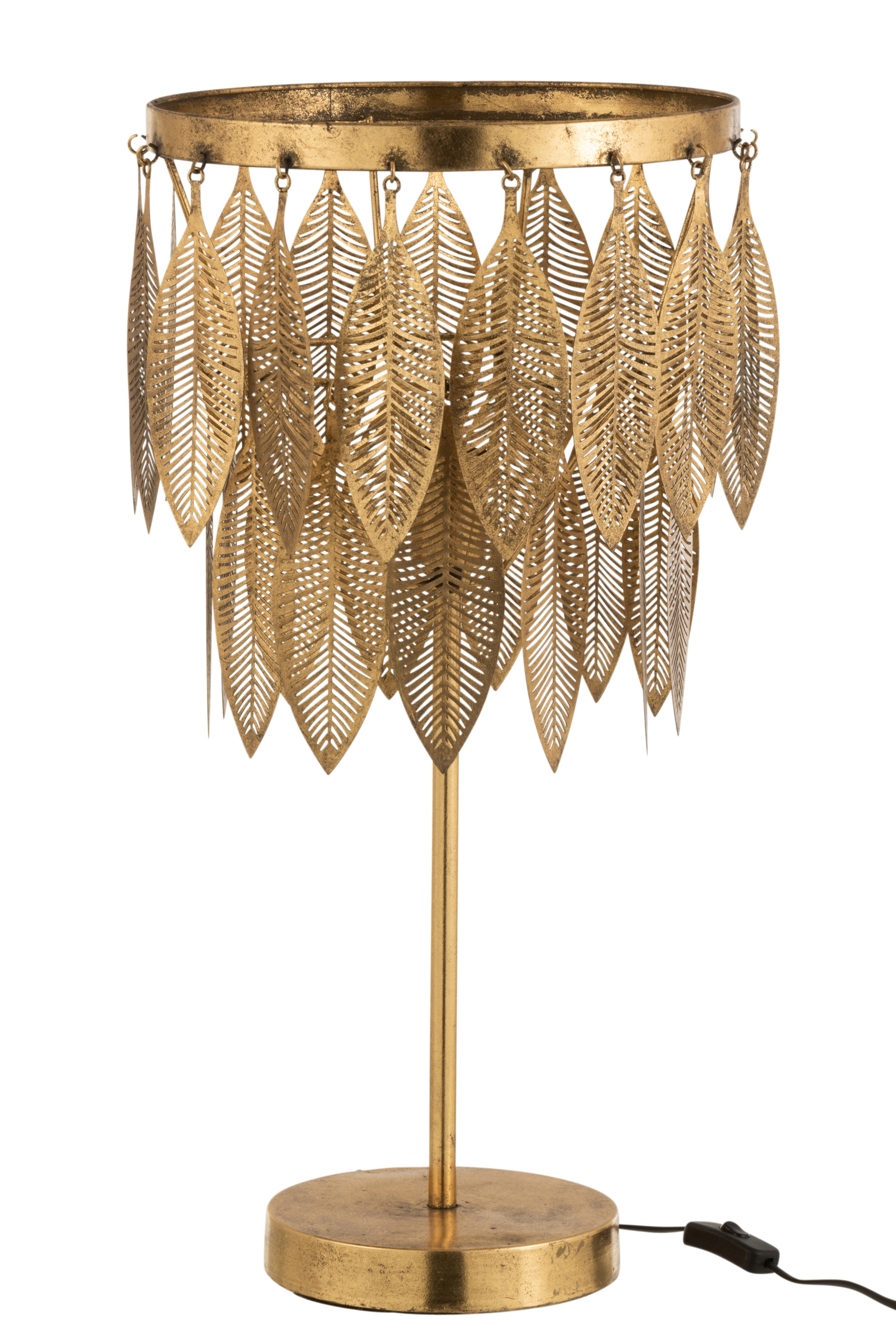 Lampenhelden | Tischlampe Blätter Metall Gold | online kaufen